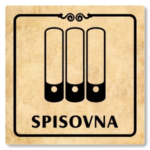 Spisovna, 148x148mm, pergamen, Texas